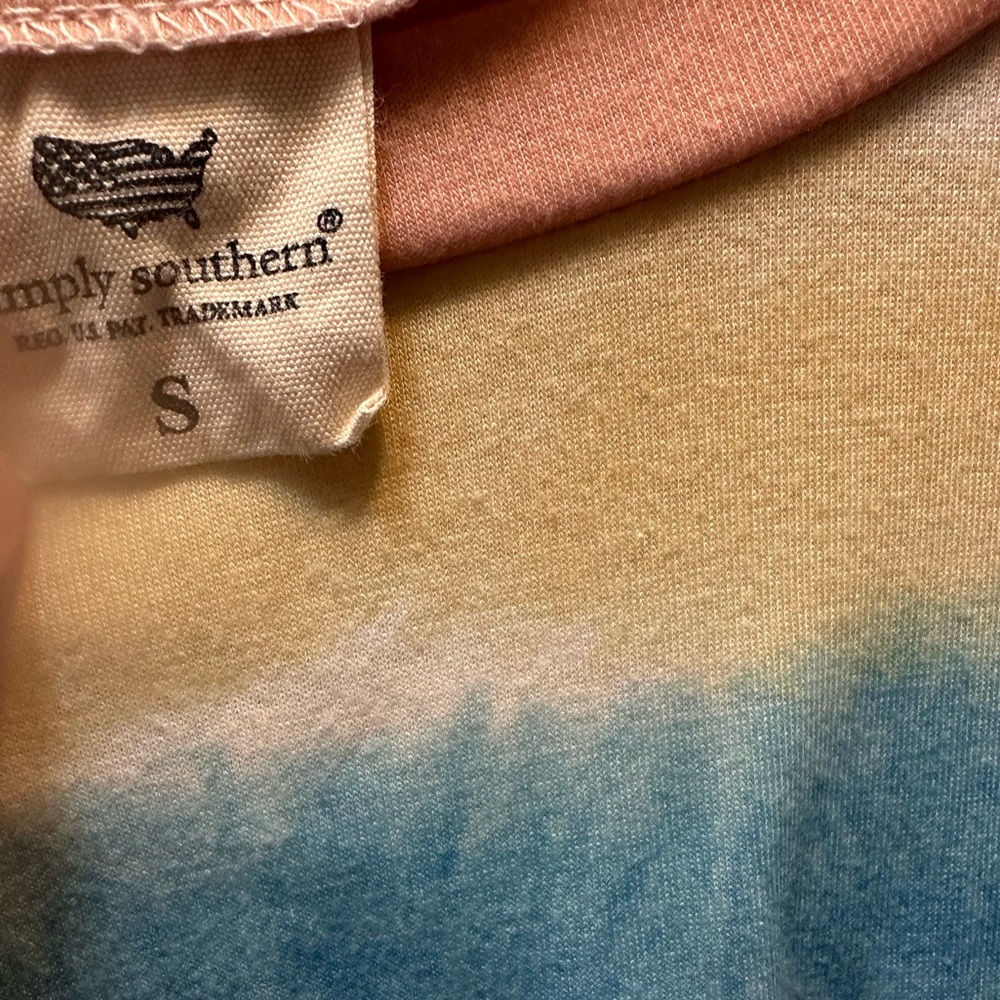 Simply Southern Cotton tie-dye dress Size Small - Picture 2 of 3